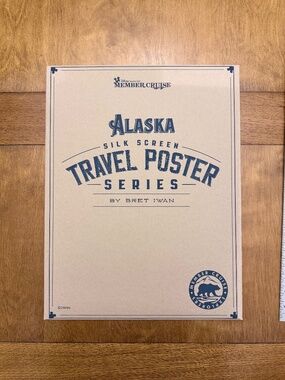 Walt Disney Disney Vacation Club Alaska Member Cruise Travel Poster Series